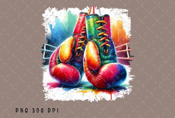 Colorful Boxing Gloves Illustrations for Local Branding