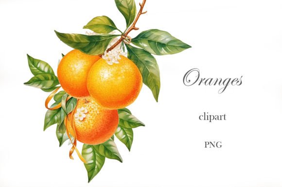 Orange Fruit Watercolor Png: Illustrations for Branding