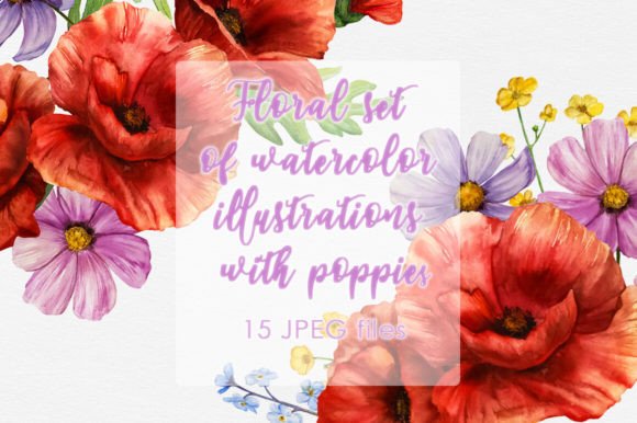 Poppies Watercolor Clip Art: An Embroidery Review