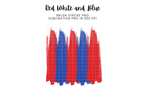 Red and Blue Watercolor Brush PNG for Illustrations