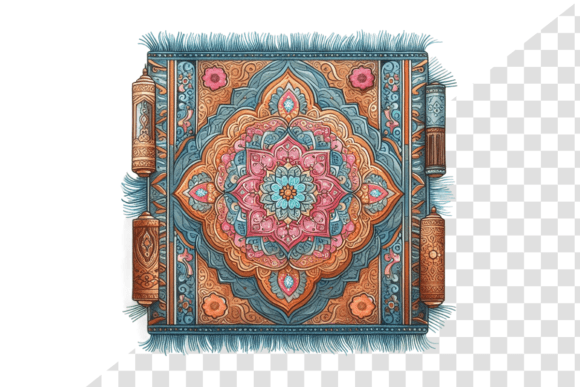 Sacred Watercolor Prayer Mat Clipart: Illustrations Review