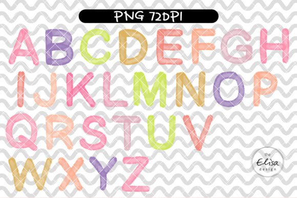 Watercolor Alphabet Clipart2: Editorial Illustrations Review