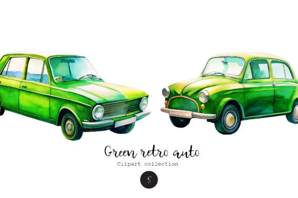 Watercolor Clipart Auto: Illustrations for Local Branding