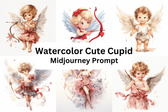 Watercolor Cute Cupid: Illustrations for Digital Products