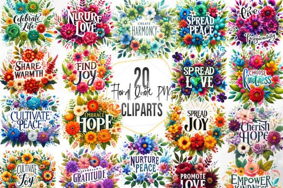 Watercolor Floral Quote Sublimation Illustrations Review