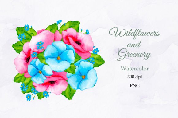 Wildflowers Illustrations: Watercolor PNG Review