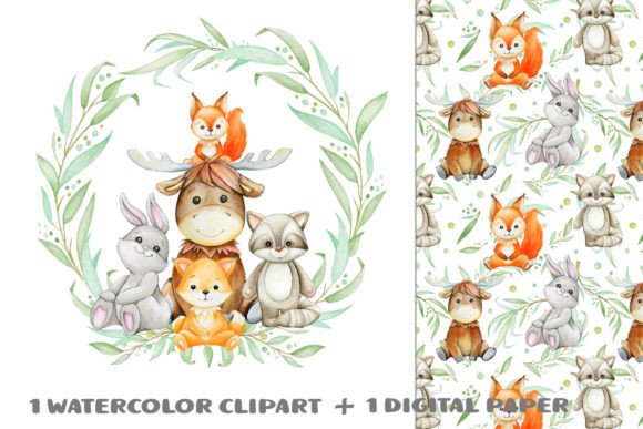 Woodland Animals Watercolor Clipart: Illustrations Review